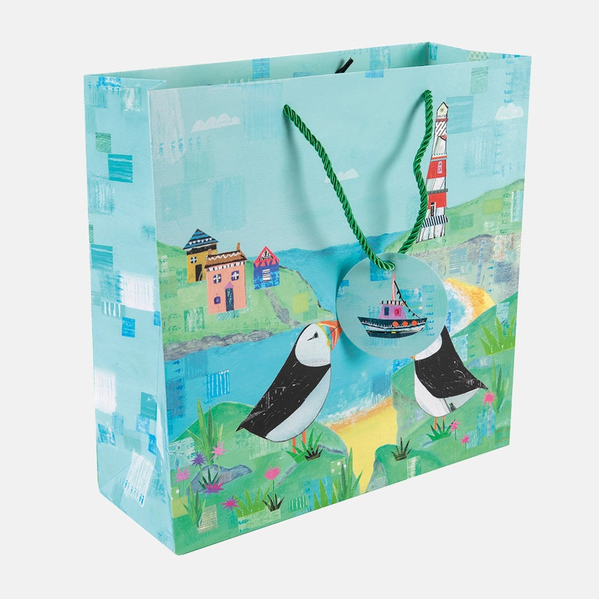 Gift Bag – Sea Breeze and Puffins